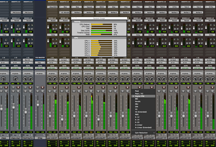 Have confidence in your mix with new metering options (Pro Tools HD 11 only)