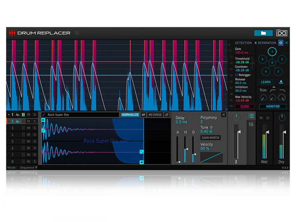 UVI Drum Replacer - триггирование ударных с искуственным интеллектом